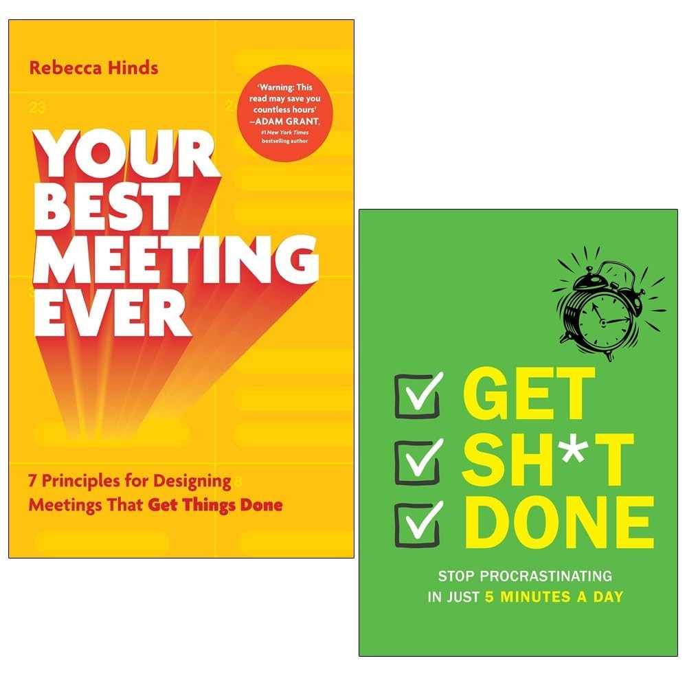 Get Sh*t Done Chartwell Books,Your Best Meeting Ever Rebecca Hinds 2 Books Set