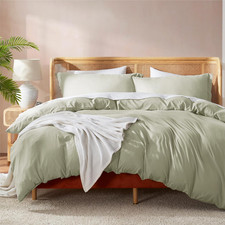 Twin Duvet Cover Set - Double Brushed Sage Green Soft Twin / Twin XL Duvet Cover