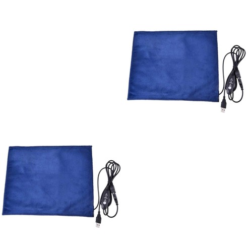 Set of 2 Heating Pad Dog Electric Blanket Heated for Lizard Usb Pet - Picture 3 of 12