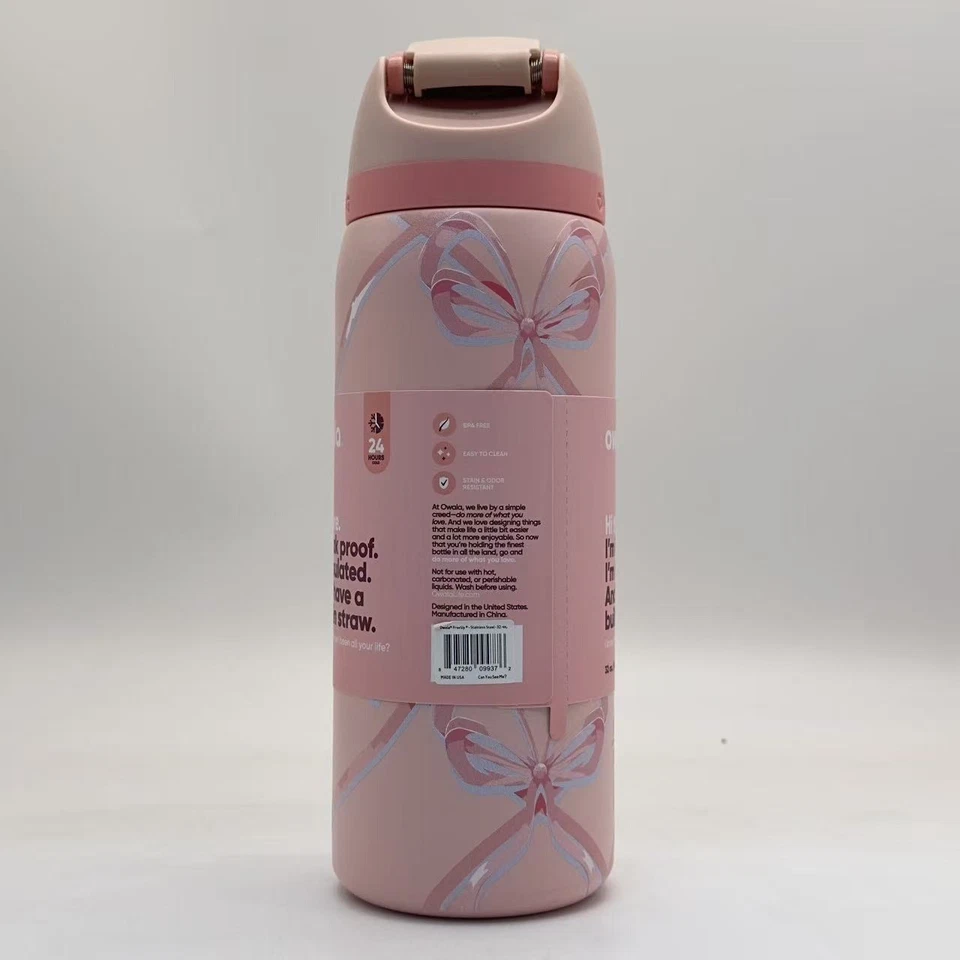 Botella de agua Owala Sugar Plum Fairy Holiday Ed 32 oz acero inoxidable FreeSip NUEVA Foto 2 de 4
