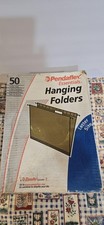 Pendaflex Essentials Hanging File Folders Letter Size Green 50 Ct Tabs Box