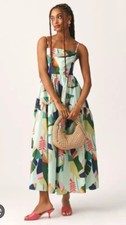 Farm Rio Anthropologie medium Tie-Back Dress