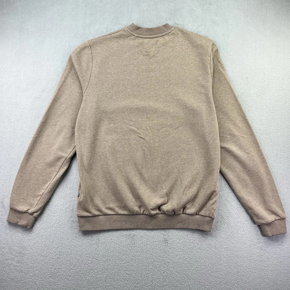 Sudadera Pullover Ocean Laundry Hombre Beige Algodón Talla M Pullover - Logo Foto 2 de 4