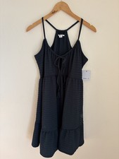 O'Neill Women’s Saige Textured Knit Short Dress Racerback Blue Size XXL