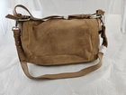 Topshop Premium Tan Leather Suede Slouch Hobo Shoulder Bag NWT RRP £110
