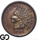 1905 Indian Head Cent Penny, Choice Unc+