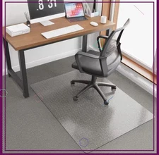 36x48 Clear Office Chair Mat for Carpet Heavy Duty Anti Slip Floor Protector