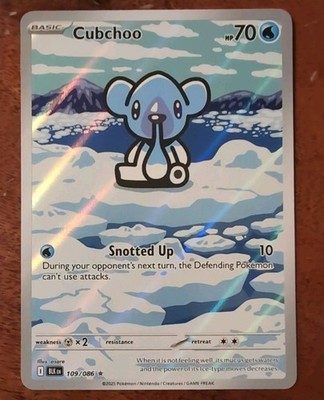 Pokémon BLK Cubchoo 109/086 NM+ Englisch