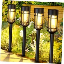 8 Pack Solar Pathway Lights Outdoor, Waterproof Solar Lights Outdoor 
