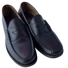 Johnston Murphy Aristocraft Burgundy Leather Penny Loafer Shoes Men’s Size 8 D