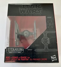 Star Wars Force Awakens Titanium Black Series First Order Tie Fighter  13 NIB