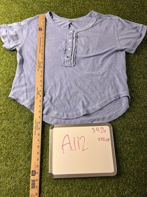 Bluivy Young Contemporary Blue Shirt Medium Cotton Blend Minimalist