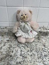 Fisher Price Pink Plush Sarahberry Bear 1998 Stuffed Animal 9"
