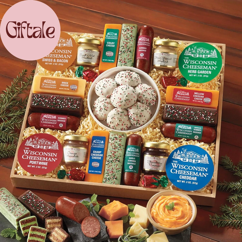 Caja de regalo de comida 21 favoritos con surtido de carnes y quesos de verano con Foto 2 de 4