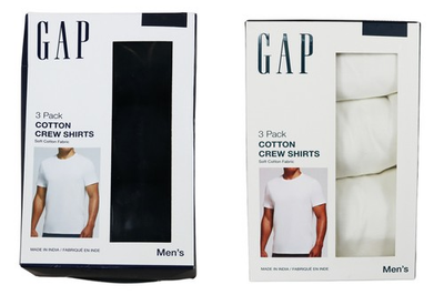 #ad GAP 3 Pack 100% Cotton Crew Neck Undershirt T Shirt Men#x27;s Underwear NIP $24.95
