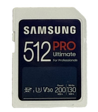 Samsung PRO Ultimate 512GB SDXC Full Size SD Card