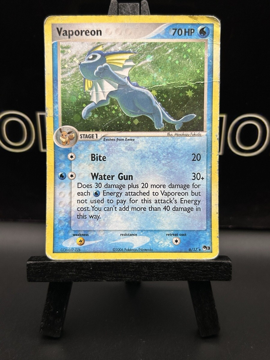 Vaporeon Holo 6/17 Pokemon Card Pop Series 3 Promo 2006 HP | eBay