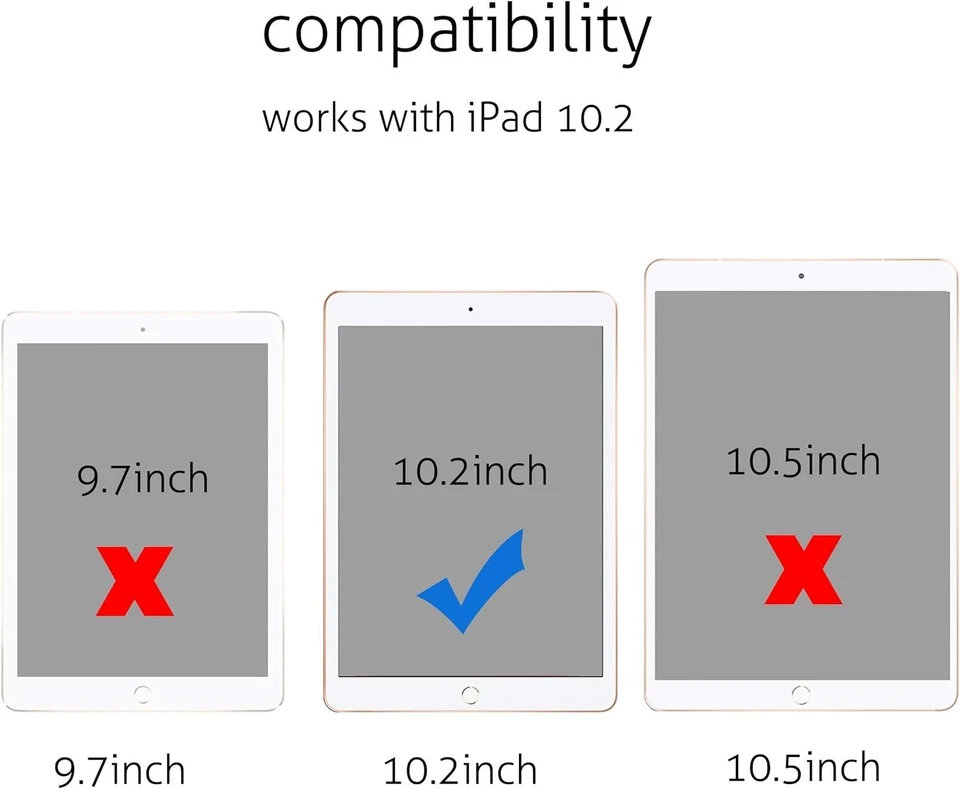 {2-Pack} Clear HD Tempered Glass Screen Protector For iPad 10.2 7th 8th 9th Gen - Image 3 of 4