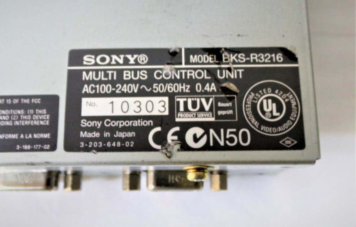 SONY- BKS-R3216 Multi Bus Control Unit. | eBay