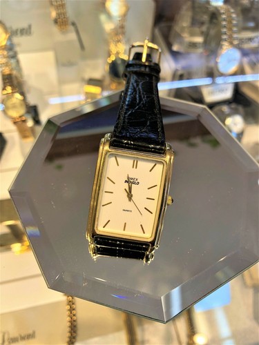 Watch Gold Plated Watch Timex Unisex – Black Strap, Gift Celebration - Bild 1 von 8