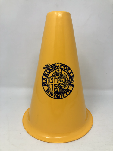 Marian University Knights Vintage Yellow Cone W/Fight Song Fond Du Lac Wisconsin