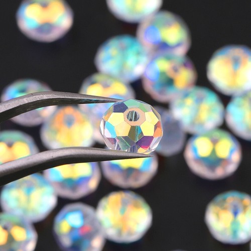 Diy 150Pcs 3mm Round Crystal Glass Beads Amber Spacer Bead For Earrings Jewelry - Picture 6 of 6