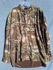 Drake Mens 2XL Camo Shirt Non Typical Mesh Back Realtree Lightweight L/S Hunting