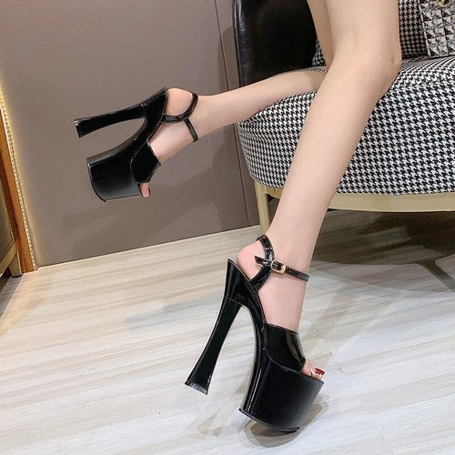 Women Platform Super High Heels Sexy Pumps Fashion Sandals Party Dance Shoes - Picture 2 of 41