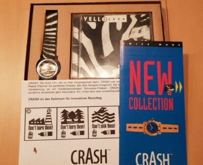 YELLO Zebra Crash Uhr Tin Box Watch in Yello-Design Catalogue