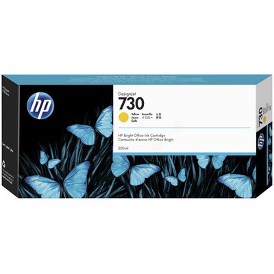 HP P2V70A 730 Tintenpatrone gelb 300ml für HP DesignJet T 1700