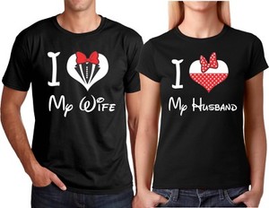 funny husband and wife t shirts