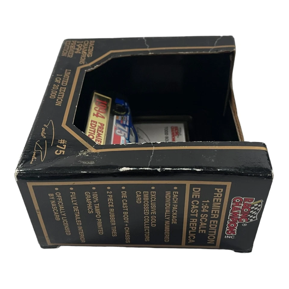Vehículo diecast Todd Bodine #75 escala 1:64 tiendas de fábrica 1994 campeones de carreras Foto 3 de 4