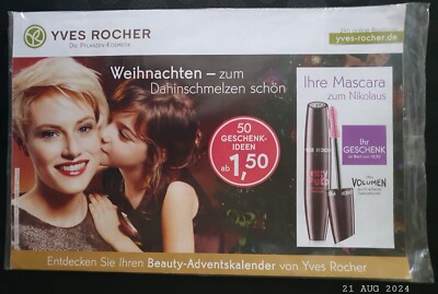 2010 - alte Werbung ''Yves Rocher'' mit Geschenk-Coupon ''Uhr'', Originalverschweißt