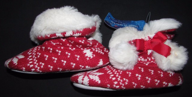 marks and spencer girls slippers