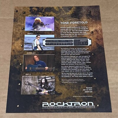 Mustaine / Hoey / Cooley / Bell - Rocktron - 2006 Print Advertisement