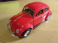 Vw KäFer Oldtimer Rot Modelauto Ca.13Cm *Neu* 1:32 RüCkzugmotor
