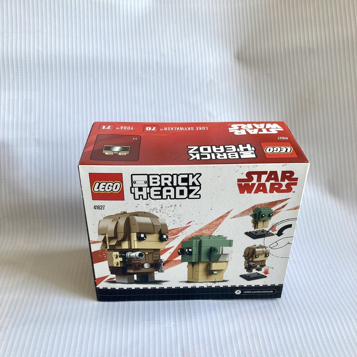 LEGO BRICKHEADZ Star Wars: Luke Skywalker & Yoda (41627) Brand-New 