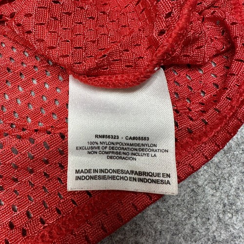 Nike Jersey Boys Size 18 XL Red Practice Crop Mesh Activewear V Neck - Picture 8 of 12