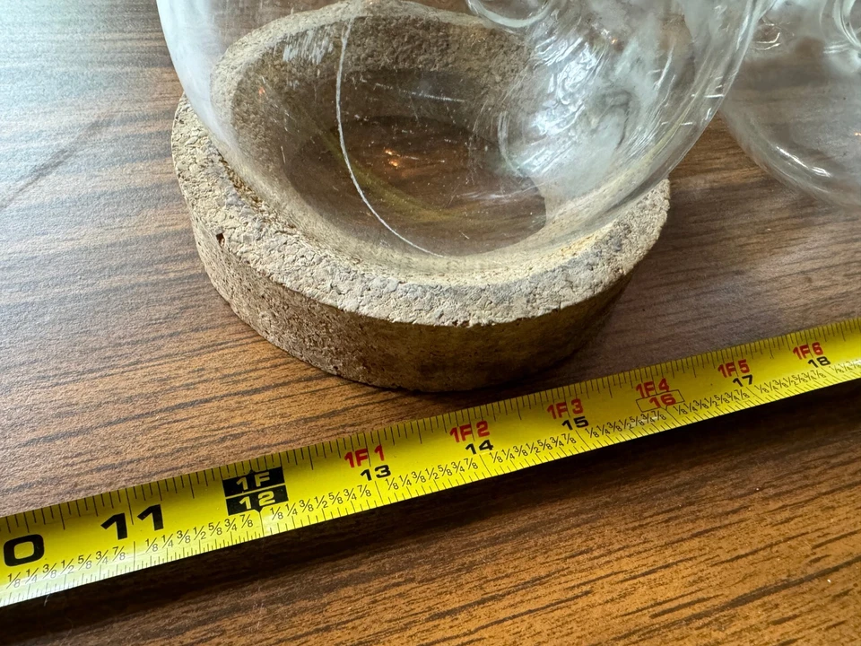 一对 2 康宁 Pyrex 玻璃 1000 毫升 34/45 24/40 3 领圆形底部烧瓶底座 — 第 2/4 张图片