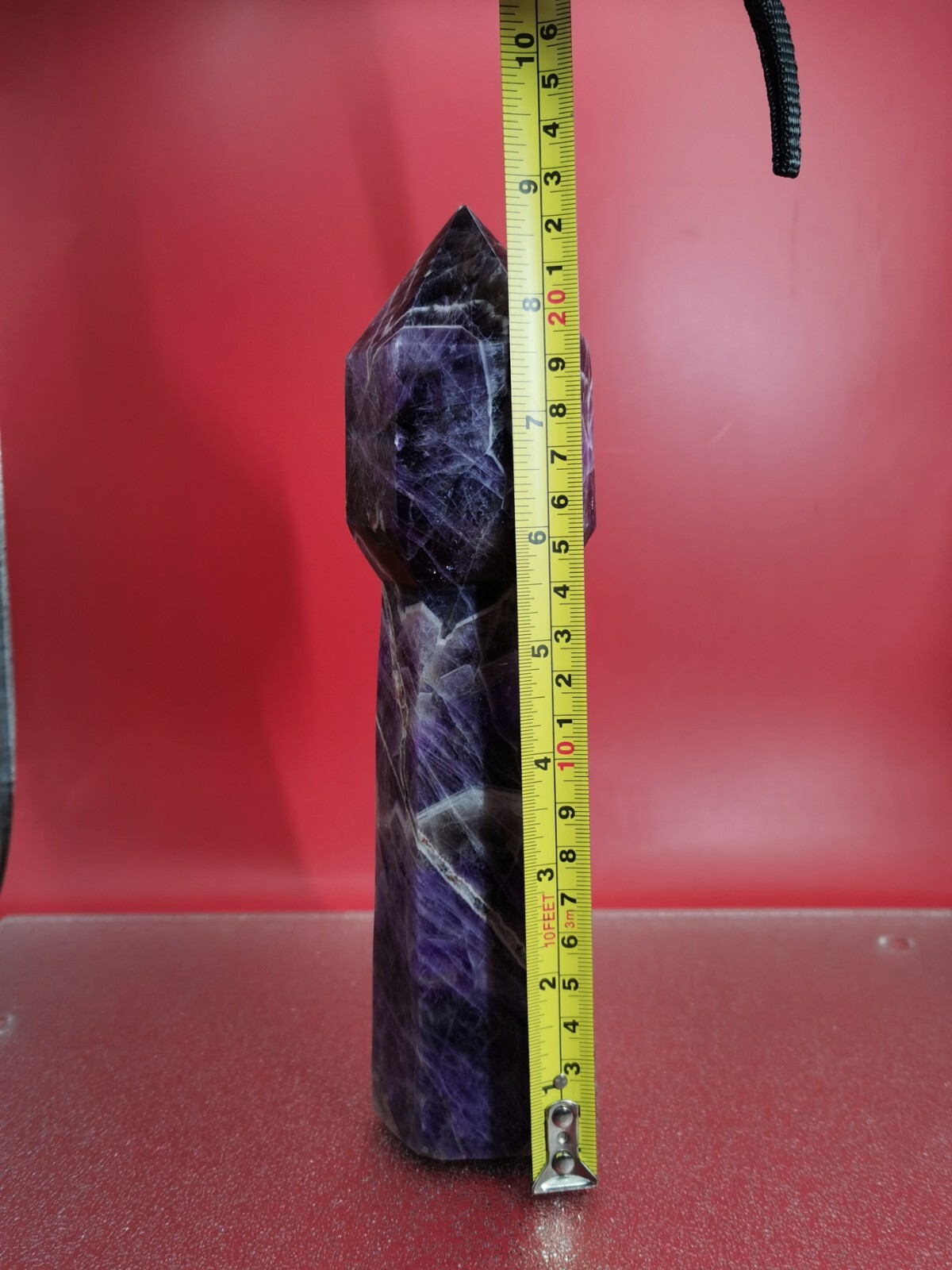 Natural Dream Amethyst Crystal Wand Tower Point Obelisk Point Reiki Healing 2+LB
