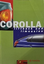 Toyota Corolla Liftback und Limousine Prospekt Brochure Depliant 07/1997