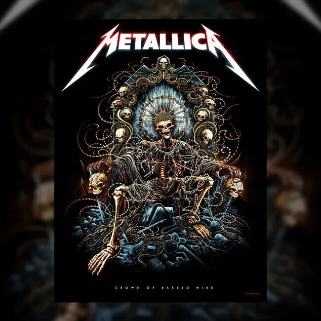 Metallica Miles Tsang Crown of Barbed Wire Poster72 Seasons eBay