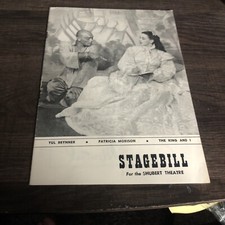Original 1955 The King And I Stagebill Shubert Theatre Chicago IL Yul Brynner