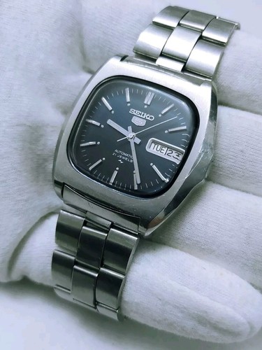 🇯🇵 1973 Seiko 5 Baby Monaco 7019-5000 Vintage Automatic Day Date Men's Watch - Picture 2 of 14
