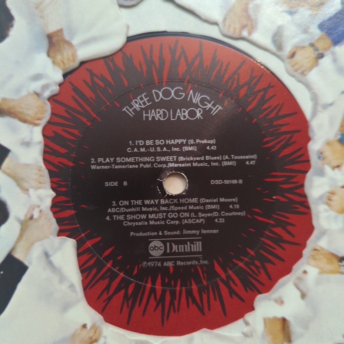 THREE DOG NIGHT HARD LABOR Vinyl Record LP Orig Uncensored Banned