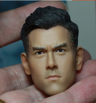 1/6 Male Head Sculpt Asian Stars Carved Model Toy Fit PH Action Figure body