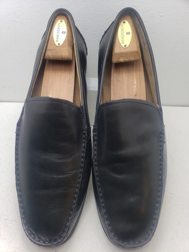 Mens NUNN BUSH Comfort Memory Foam Black Leather Slip on Loafers Shoes Sz: 12M - Picture 3 of 12