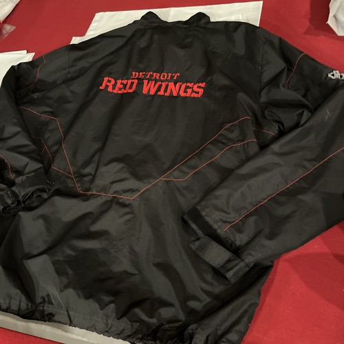 2XL Hockey Reebok Center Ice DETROIT RED WINGS Windbreaker Zip JACKET Embroidery - Picture 17 of 17