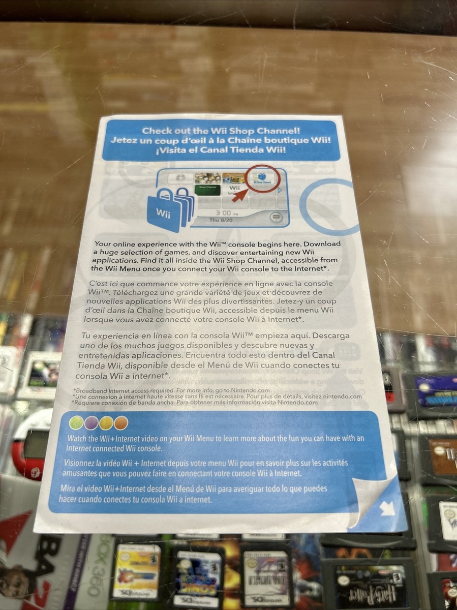 Nintendo Wii Shop Channel INSERT ONLY C/T1-RVL-USZ | eBay Nintendo Wii Shop Channel INSERT ONLY C/T1-RVL-USZ | eBay