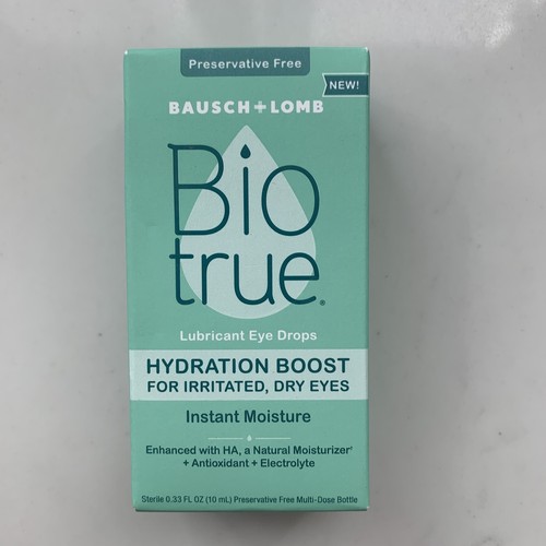 Brand New! Biotrue Lubricant Eye Drops Hydration Boost 0.33 fl oz